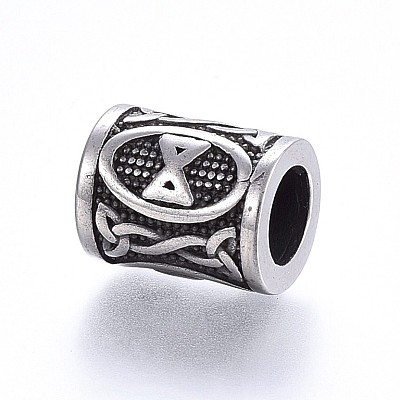 304 Stainless Steel Beads STAS-H460-01AS-12-1
