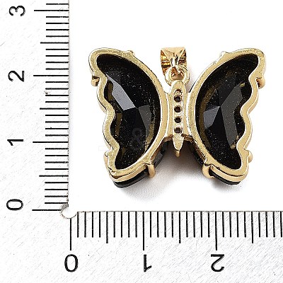 Brass Micro Pave Clear Cubic Zirconia Pendants ZIRC-P079-A01-15-1