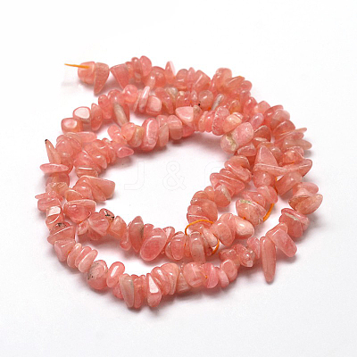 Grade A Natural Rhodochrosite Chip Beads Strands G-E271-93-1