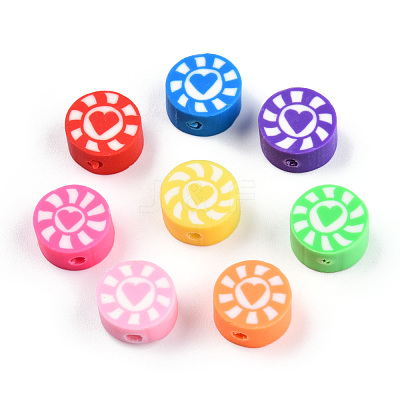 Handmade Polymer Clay Beads CLAY-T019-15-1
