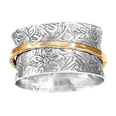 Retro 304 Stainless Steel Rotating Finger Rings FS-WG73D68-02-1