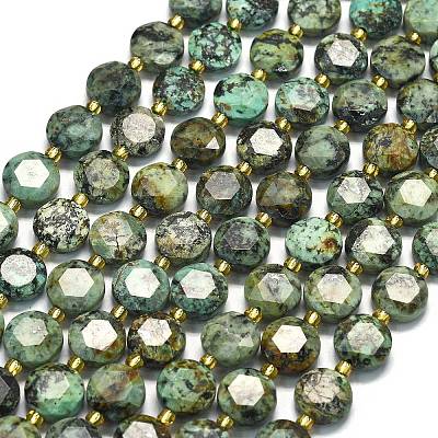Natural African Turquoise(Jasper) Beads Strands G-C116-A154-01-1