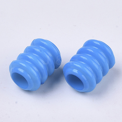 Opaque Acrylic European Beads SACR-N008-102-1
