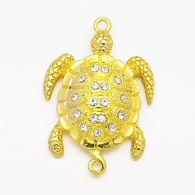 Alloy Rhinestones Magnetic Clasps with Loops ALRI-O015-02-1