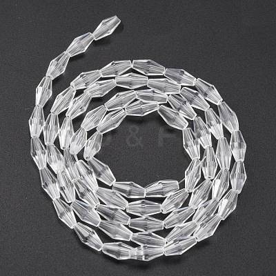 Glass Beads Strands X-GLAA-R026-8x4mm-15-1