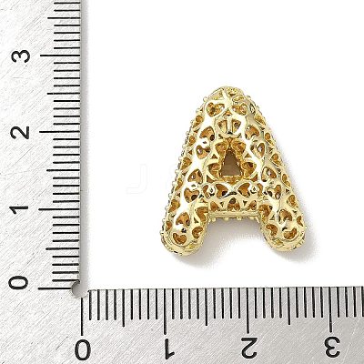 Brass Micro Pave Cubic Zirconia Pendants KK-I382-01G-1