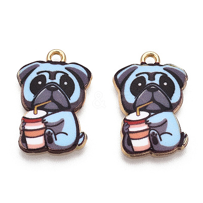 Printed Alloy Pendants ENAM-N056-199B-1