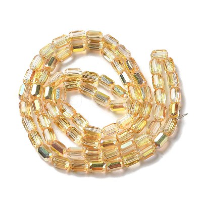 Electroplate Glass Beads Strands EGLA-D031-01-19-1