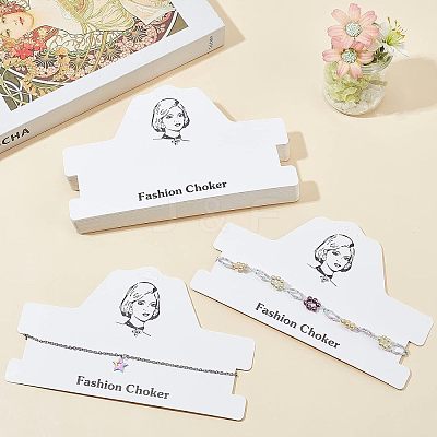 Cardboard Necklace Display Cards CDIS-FG0001-43-1