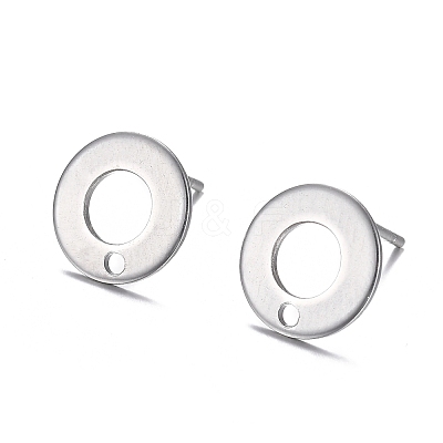 Tarnish Resistant 304 Stainless Steel Stud Earring Findings STAS-H104-01P-1