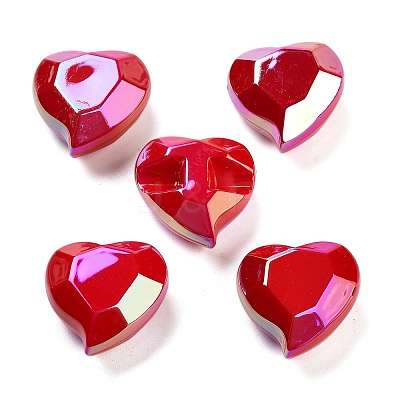 UV Plating Acrylic European Beads OACR-S142-06-1