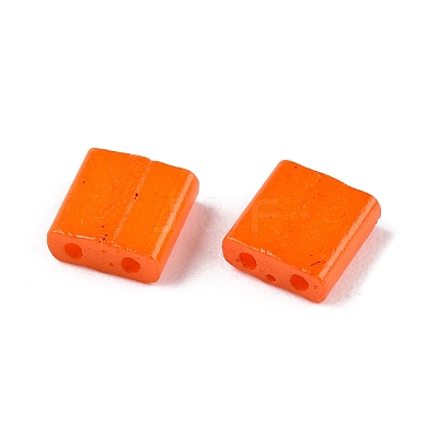 2-Hole Baking Paint Glass Seed Beads SEED-S023-17C-27-1