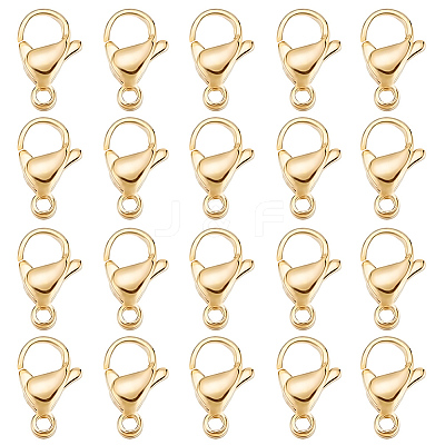 100Pcs 304 Stainless Steel Lobster Claw Clasps STAS-BBC0009-39C-G-1