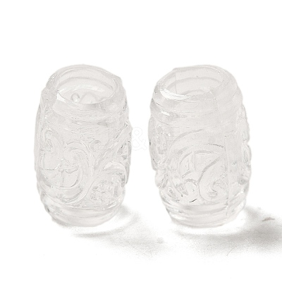 Transparent Acrylic European Beads TACR-G048-07-1
