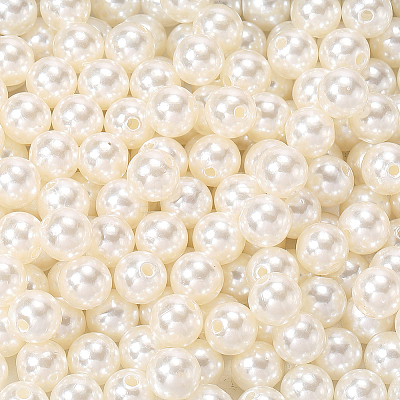 Imitation Pearl Acrylic Beads PEAR-LT0001-02B-1
