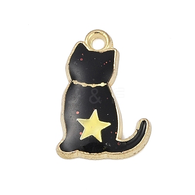 Alloy Enamel Pendants PALLOY-V003-02G-03-1