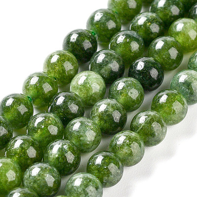 Dyed Natural Malaysia Jade Beads Strands G-G021-02A-13-1