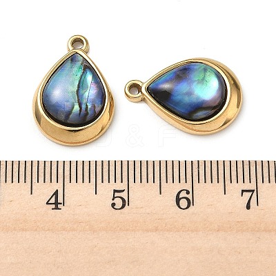 Natural Paua Shell Pendants STAS-G397-22G-02-1