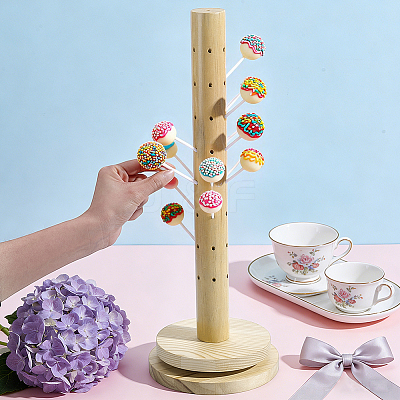 Wood Floor-to-ceiling Lollipop Stands ODIS-WH0099-219-1