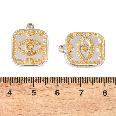 Two Tone 304 Stainless Steel Pendants STAS-L314-10GP-05-1