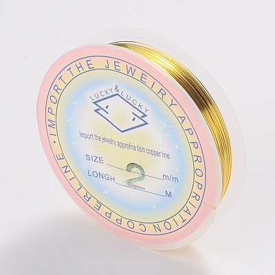 Round Copper Jewelry Wire X-CW0.2mm007-1
