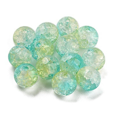 Transparent Crackle Glass Beads GLAA-L046-01A-20-1