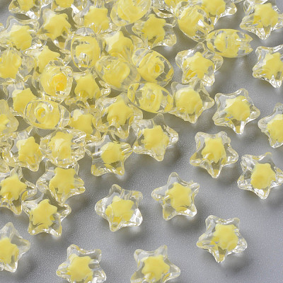 Transparent Acrylic Beads TACR-S152-01A-SS2105-1