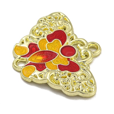 Alloy Enamel Connectors Charms PALLOY-F312-55G-02-1