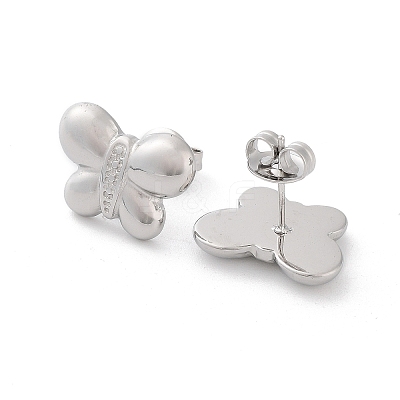 Non-Tarnish 304 Stainless Steel Stud Earrings EJEW-H115-12P-1
