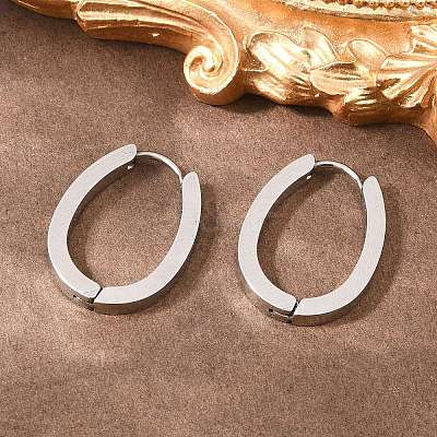 201 Stainless Steel Hoop Earrings EJEW-T056-03P-02-1