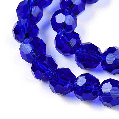 Transparent Glass Beads Strands EGLA-A035-T4mm-D06-1