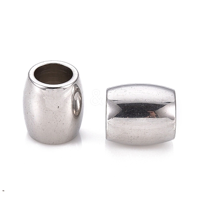 Tarnish Resistant 201 Stainless Steel European Beads STAS-F250-02P-1