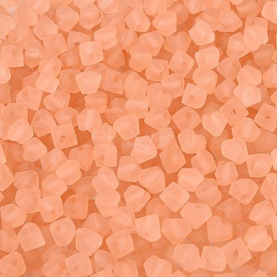FGB Frosted Transparent Glass Seed Beads SEED-N013-03A-04-1