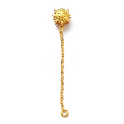 Brass Cable Chain Extender KK-Q774-01G-01-1