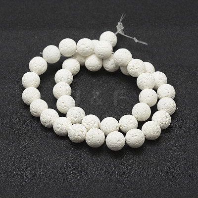 Unwaxed Natural Lava Rock Beads Strands X-G-J367-01-8mm-1