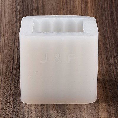 Stripe-shaped Cube Candle Food Grade Silicone Molds DIY-D071-02-1