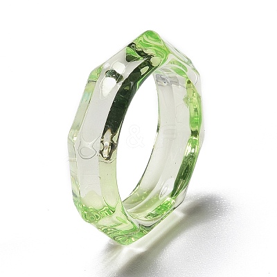 Transparent Acrylic Finger Rings LS-RJEW-T010-09B-1