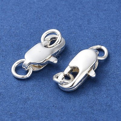 Rack Plating Brass Lobster Claw Clasps KK-F090-24S-01-1