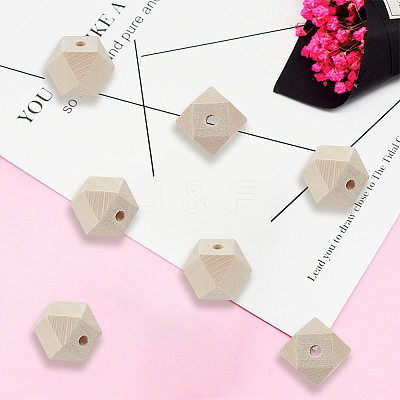36Pcs Wood Beads WOOD-SP0001-51B-1