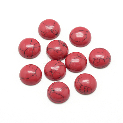 Synthetic Turquoise Cabochons G-R416-12mm-41-1
