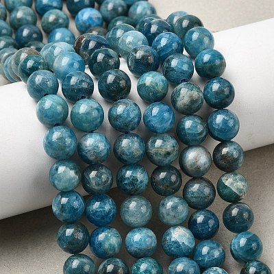 Natural Apatite Beads Strands G-F674-04-8mm-1