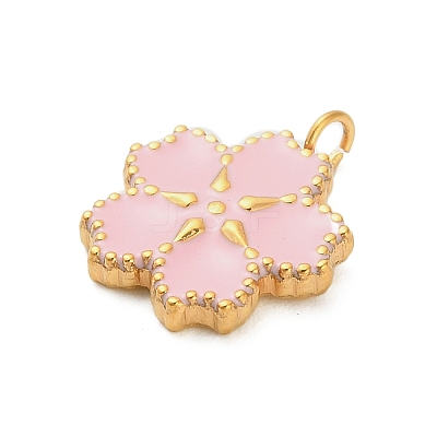 304 Stainless Steel Enamel Pendants STAS-F331-01C-G-1