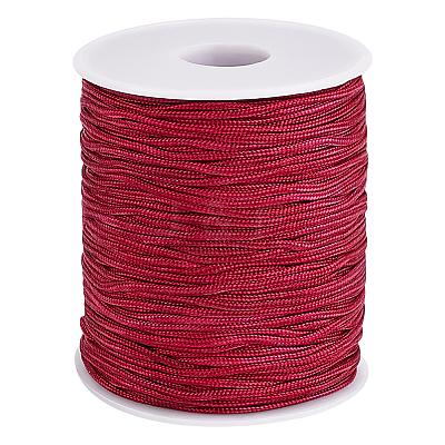 1 Roll 100 Yards Round Nylon Braided Thread NWIR-PH0002-22A-1