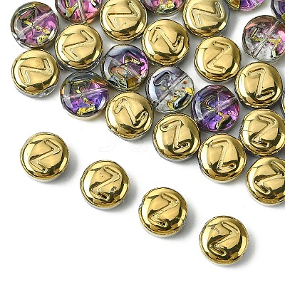 Electroplate Glass Beads EGLA-YW0005-01Z-1