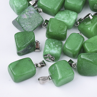 Natural White Jade Pendants G-Q996-29-1