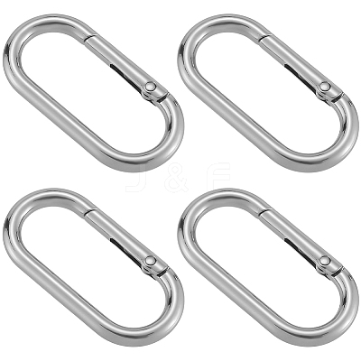 6Pcs Alloy Spring Gate Rings FIND-SP0001-24P-1
