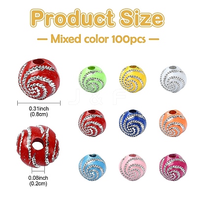 Plating Acrylic Beads PACR-YW0001-20-1