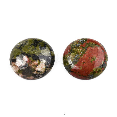 Natural Unakite Cabochons G-TAC0010-02A-1