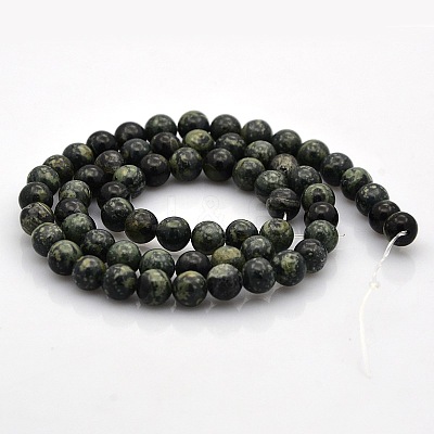 Natural Kambaba Jasper Beads Strands G-N0120-09-6mm-1