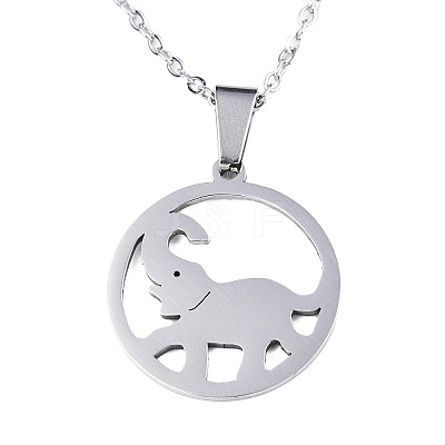 Non-Tarnish 201 Stainless Steel Pendants Necklaces LS-NJEW-S105-JN666-45-1-1